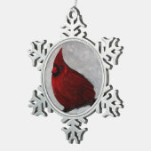 Zinn-Schneeflocken Ornament (Rechts)