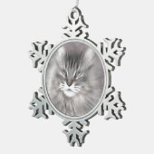 Zinn-Schneeflocken Ornamente (Rechts)