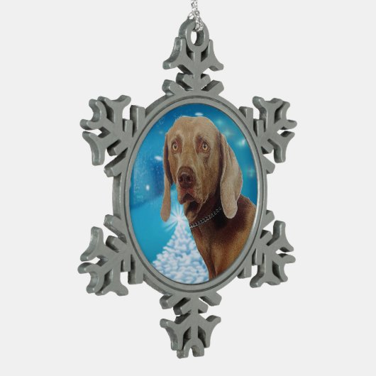 Zinn-Schneeflocken Ornamente (Links)