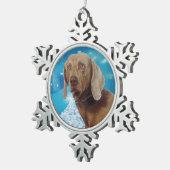 Zinn-Schneeflocken Ornamente (Rechts)