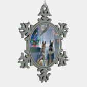 Zinn-Schneeflocken Ornamente (Links)