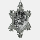 Zinn-Verzierung wenig Match-Mädchen-Engel Schneeflocken Zinn-Ornament (Links)