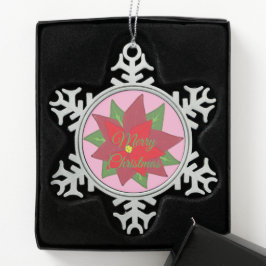 Zinn-Weihnachts-Schneeflocken-Ornament Weihnachtss Schneeflocken Zinn-Ornament