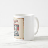 Zinn-Werbezeichen für alten Beutel-Kaffee Kaffeetasse (VorderseiteRechts)