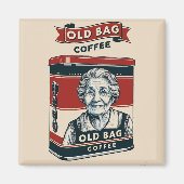Zinn-Werbezeichen für alten Beutel-Kaffee Magnet (Vorne)