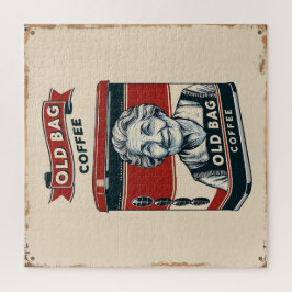 Zinn-Werbezeichen für alten Beutel-Kaffee Puzzle