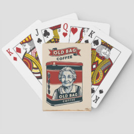 Zinn-Werbezeichen für alten Beutel-Kaffee Spielkarten