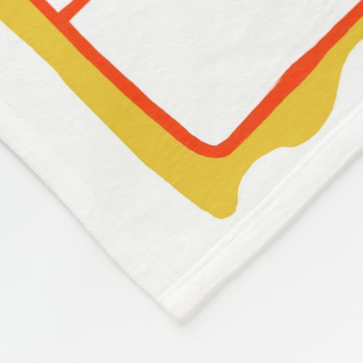 Zinnfisch Fleecedecke (Ecke)