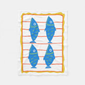 Zinnfisch Fleecedecke (Vorderseite)