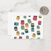 Zinnfisch Mitteilungskarte (Vorderseite/Rückseite Beispiel)