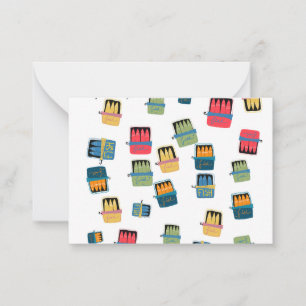 Zinnfisch Mitteilungskarte