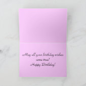 Zinnia Birthday Card Karte (Innenseite)