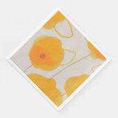 Zinnia Blume Design Paper Napkin Serviette (Ecke)