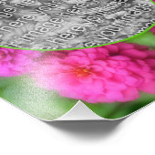 Zinnia-Blume gestalten Ihren eigenen 8x10 Fotodruck (Ecke)