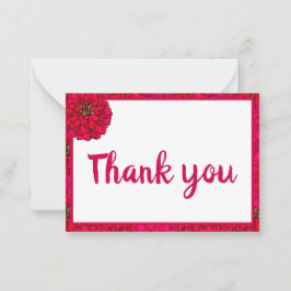 Zinnia-Blume Mitteilungskarte