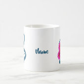 Zinnia Blume Monogramm Initial B Ihr Name Kaffeetasse (Mittel)