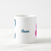 Zinnia Blume Monogramm Initial C Ihr Name Kaffeetasse (Mittel)