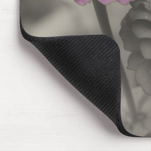 Zinnia-Blume Nah Schwarz-Weiß-Mousepad Mousepad (Ecke)