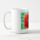 Zinnia Blume Tile Tasse (Links)