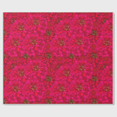 Zinnia Blume Wrapping Paper Geschenkpapier (Flach)