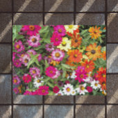 Zinnia Blumengarten Fußmatte