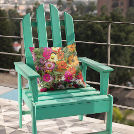 Zinnia Blumengarten Kissen