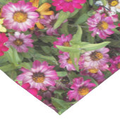 Zinnia Blumengarten Kurzer Tischläufer (Ecke)
