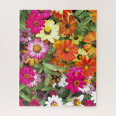 Zinnia Blumengarten Puzzle (Vertikal)
