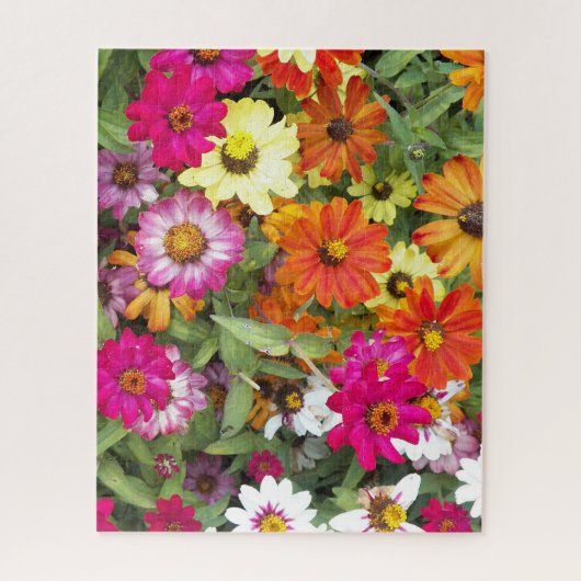 Zinnia Blumengarten Puzzle (Vertikal)