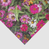 Zinnia Blumengarten Seidenpapier (Ausschnitt)