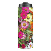 Zinnia Blumengarten Thermosbecher (Vorderseite)