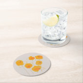 Zinnia Bouquet Design Paper Untersetzer (Vor Ort)