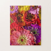 Zinnia Bouquet Puzzle (Vertikal)