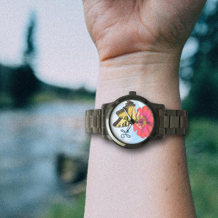 Zinnia Butterfly Nature eWatch Armbanduhr