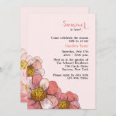 Zinnia-Cluster Einladung (Vorne/Hinten)