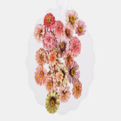 Zinnia Collage Paper Ornament Card Karte (Rechts)