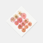 Zinnia Collage Serviette (Ecke)