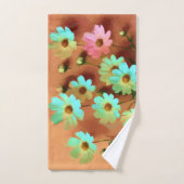 Zinnia Elegans Blume Badhandtuch Set (Handtuch)