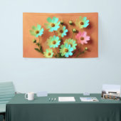 Zinnia Elegans Blume Banner (Messeveranstaltung)