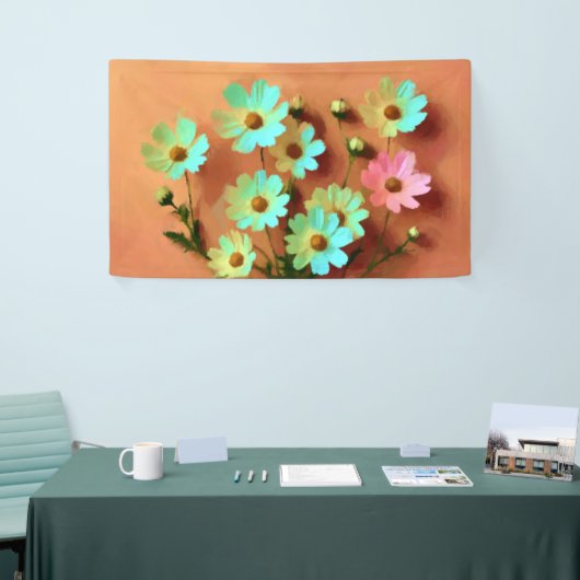 Zinnia Elegans Blume Banner (Messeveranstaltung)