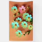 Zinnia Elegans Blume Banner (Vertikal)