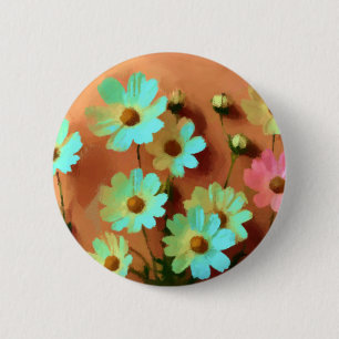 Zinnia Elegans Blume Button