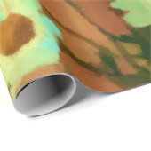 Zinnia Elegans Blume Geschenkpapier (Rolleneckpunkt)