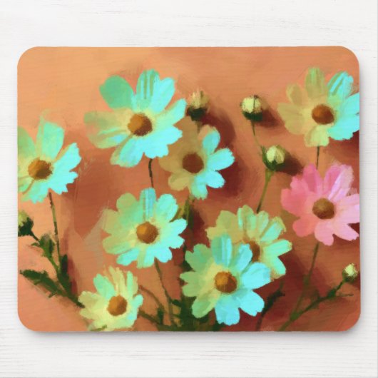 Zinnia Elegans Blume Mousepad (Vorne)