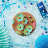 Zinnia Elegans Blume Pappteller (Party)