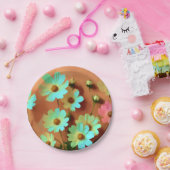 Zinnia Elegans Blume Pappteller (Party)