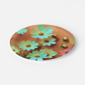 Zinnia Elegans Blume Pappteller (Schrägansicht)