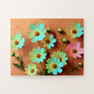 Zinnia Elegans Blume Puzzle