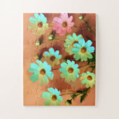 Zinnia Elegans Blume Puzzle (Vertikal)