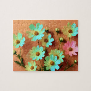 Zinnia Elegans Blume Puzzle
